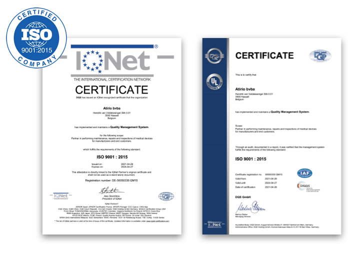 ISO certificatie ISO 9001 - 2015